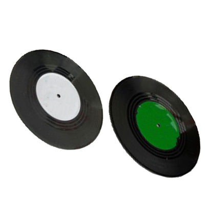 2pcs Record Coasters Retro Funny Unique Recordings Disk Coasters for Drink Bars Coffee V1294-YM0521-3115230030211
