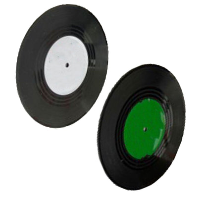 2pcs Record Coasters Retro Funny Unique Recordings Disk Coasters for Drink Bars Coffee V1294-YM0521-3115230030211