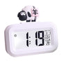 Electronic Clock Cute Cartoon LED Screen Desktop Electronic Alarm Data Time Calendar Temperature Clock White V1294-YM0521-3115230030612