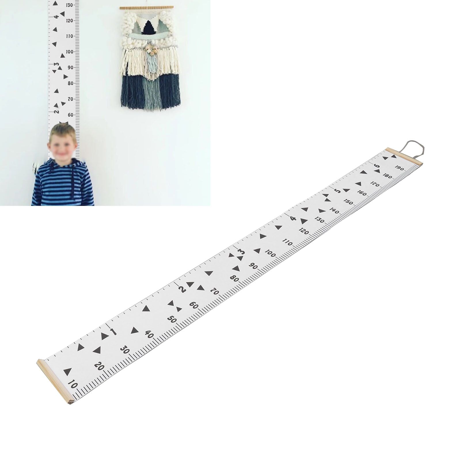 Kids Growth Chart Accurate Baby Height Growth Chart Ruler Removable Canvas Wall Hanging Measurement Chart for V1294-YM0521-3115230034912