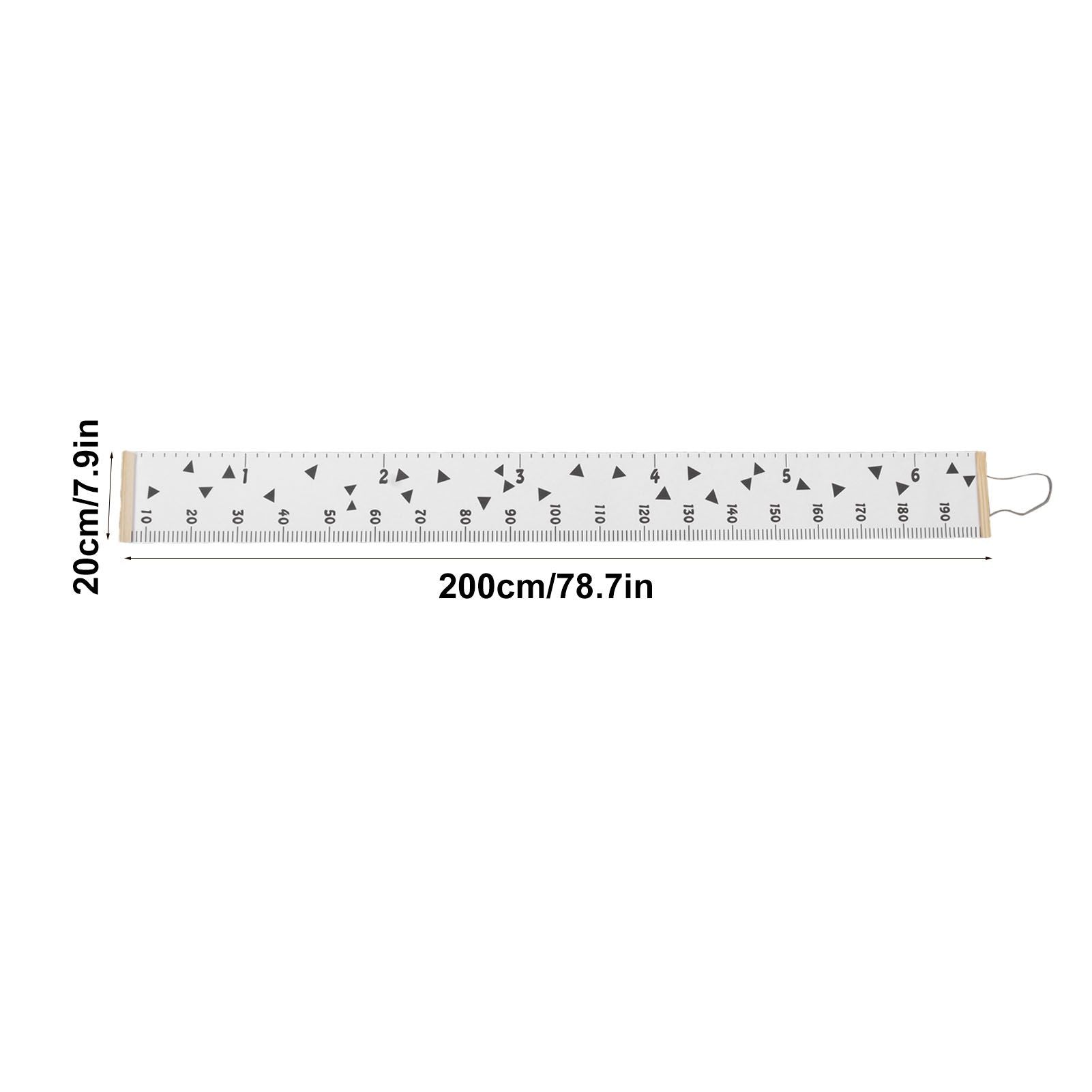 Kids Growth Chart Accurate Baby Height Growth Chart Ruler Removable Canvas Wall Hanging Measurement Chart for V1294-YM0521-3115230034912