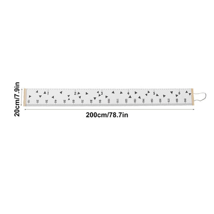 Kids Growth Chart Accurate Baby Height Growth Chart Ruler Removable Canvas Wall Hanging Measurement Chart for V1294-YM0521-3115230034912