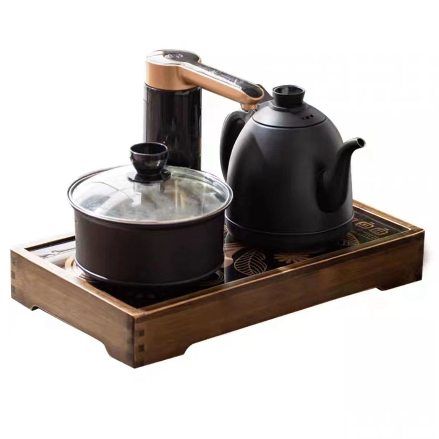 Induction Cooker Wood Frame Minimalist Stable Embedded Electric Tea Stove Base Frame for Tea Cooking V1294-YM0521-3116230002111