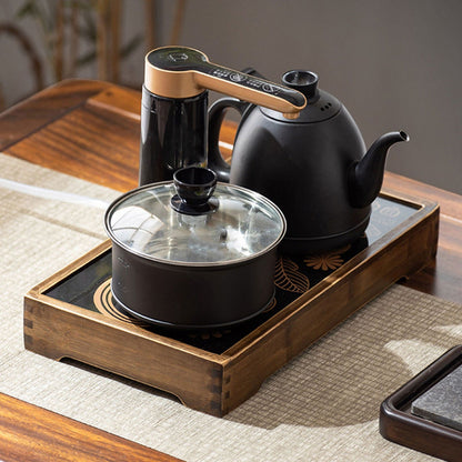 Induction Cooker Wood Frame Minimalist Stable Embedded Electric Tea Stove Base Frame for Tea Cooking V1294-YM0521-3116230002111