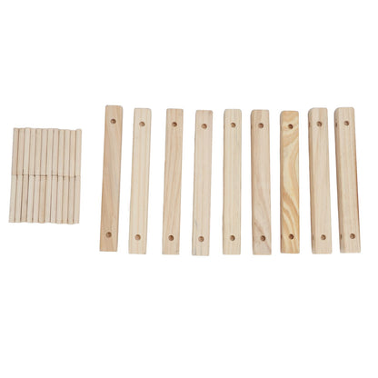 Wine Rack Wood Stackable Modular Wine Rack Wine Holder Free Standing For Kitchen Bar Countertop 6 Bottle V1294-YM0521-3116230002611