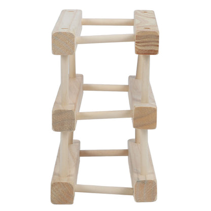Wine Rack Wood Stackable Modular Wine Rack Wine Holder Free Standing For Kitchen Bar Countertop 6 Bottle V1294-YM0521-3116230002611