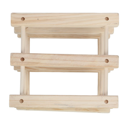 Wine Rack Wood Stackable Modular Wine Rack Wine Holder Free Standing For Kitchen Bar Countertop 6 Bottle V1294-YM0521-3116230002611