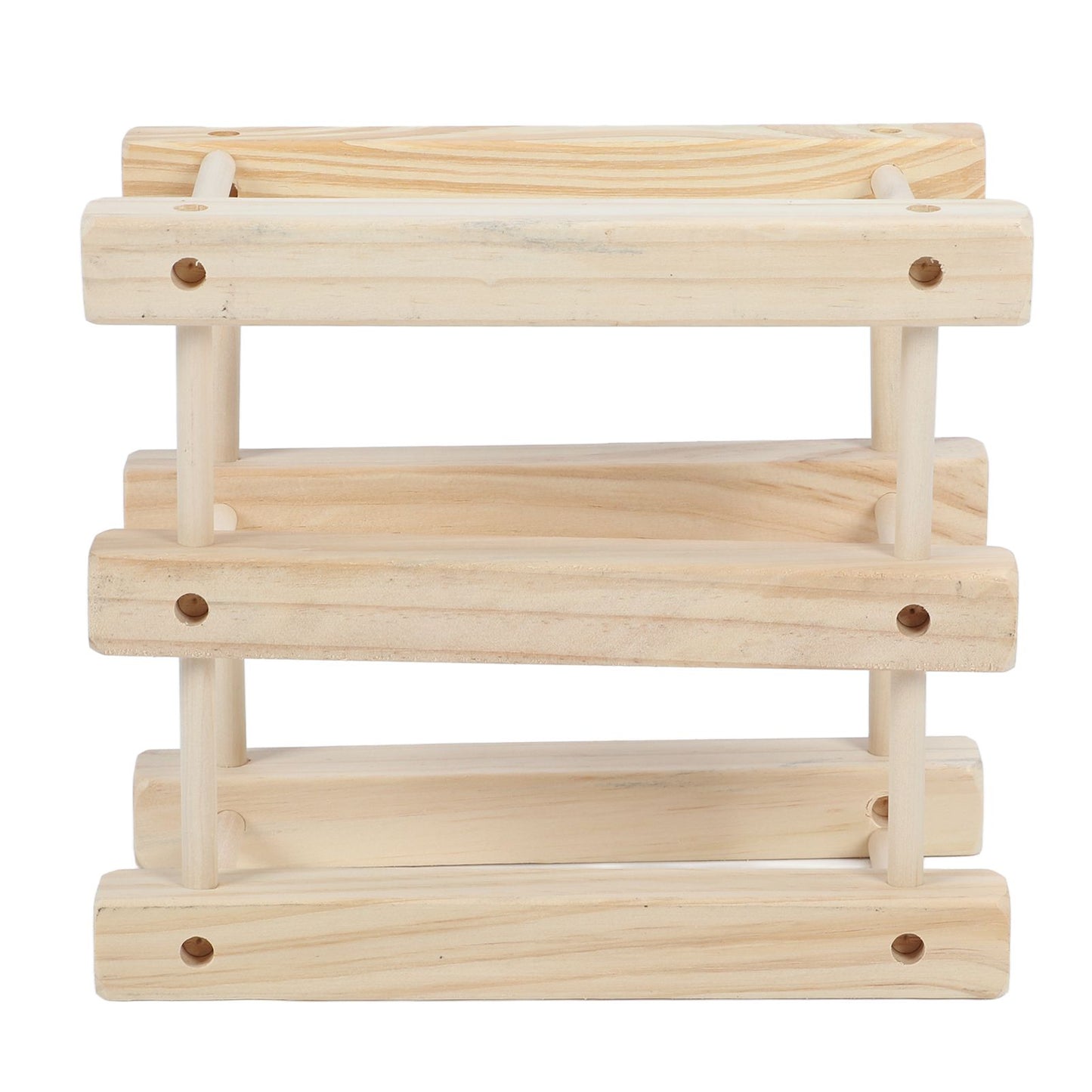 Wine Rack Wood Stackable Modular Wine Rack Wine Holder Free Standing For Kitchen Bar Countertop 6 Bottle V1294-YM0521-3116230002611