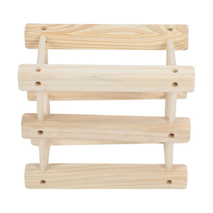 Wine Rack Wood Stackable Modular Wine Rack Wine Holder Free Standing For Kitchen Bar Countertop 6 Bottle V1294-YM0521-3116230002611
