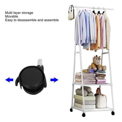 Clothing Garment Rack Multifunctional Triangular Movable Multi Layer Storage Heavy Duty Clothing Rack for V1294-YM0521-3116230002911