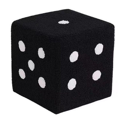 Foot Stool Soft Comfortable Simple Warm Sturdy Base Cube Stool for Home Living Room Bedroom Black 20x20x20cm V1294-YM0521-3116230003013
