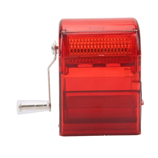 Hand Crank Pattern Smoking Crusher Plastic Cigarette Grinder Hand Operated Tobacco Mill Red V1294-YM0521-3117220271412