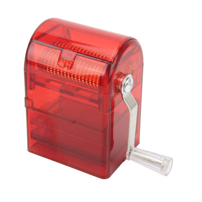 Hand Crank Pattern Smoking Crusher Plastic Cigarette Grinder Hand Operated Tobacco Mill Red V1294-YM0521-3117220271412