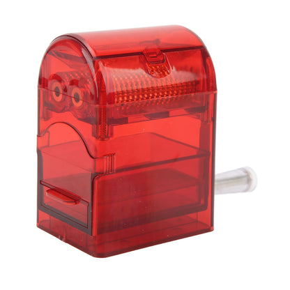 Hand Crank Pattern Smoking Crusher Plastic Cigarette Grinder Hand Operated Tobacco Mill Red V1294-YM0521-3117220271412