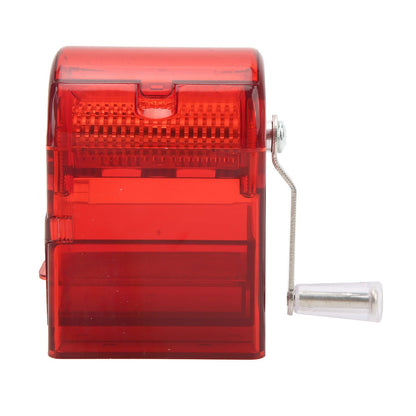 Hand Crank Pattern Smoking Crusher Plastic Cigarette Grinder Hand Operated Tobacco Mill Red V1294-YM0521-3117220271412