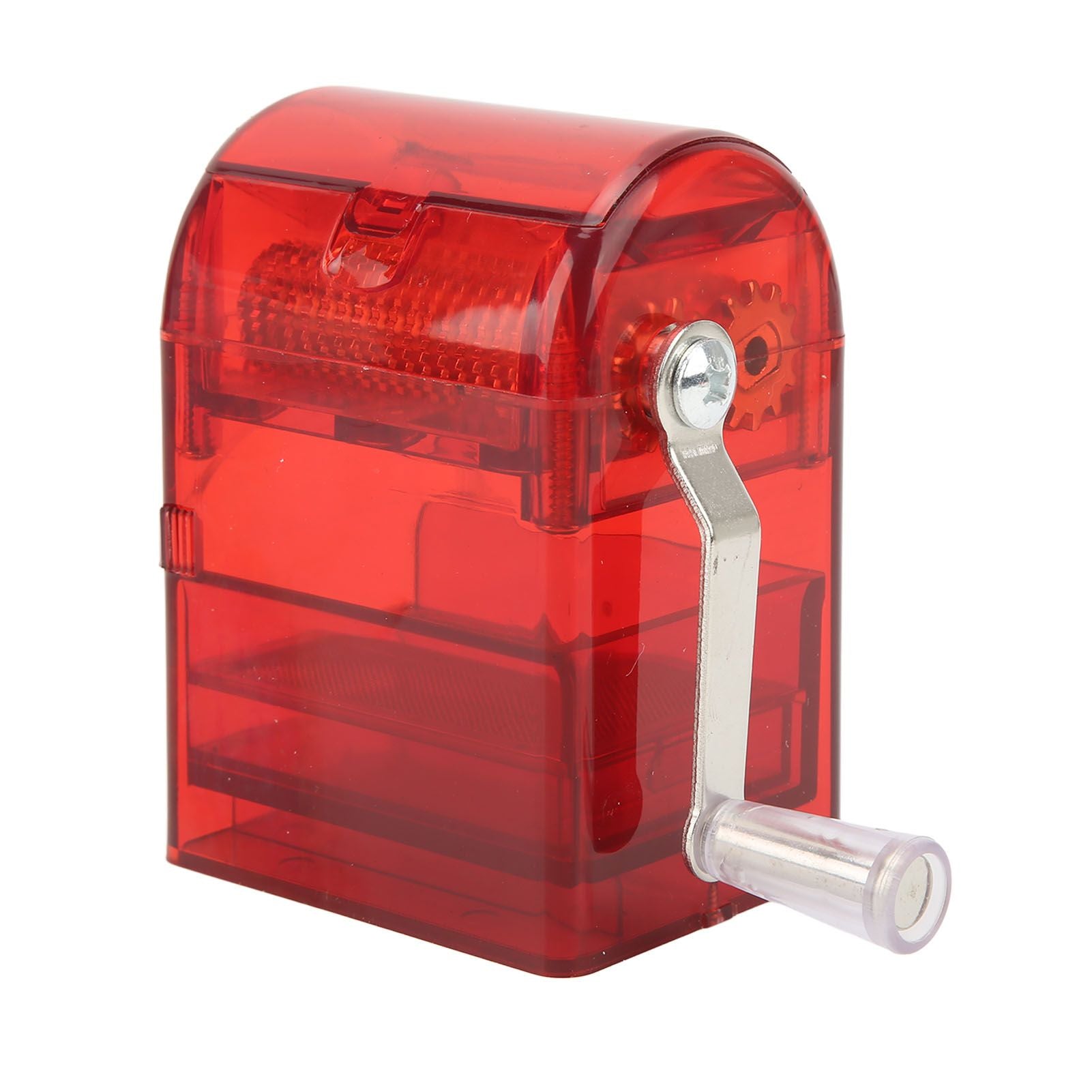 Hand Crank Pattern Smoking Crusher Plastic Cigarette Grinder Hand Operated Tobacco Mill Red V1294-YM0521-3117220271412
