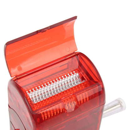 Hand Crank Pattern Smoking Crusher Plastic Cigarette Grinder Hand Operated Tobacco Mill Red V1294-YM0521-3117220271412