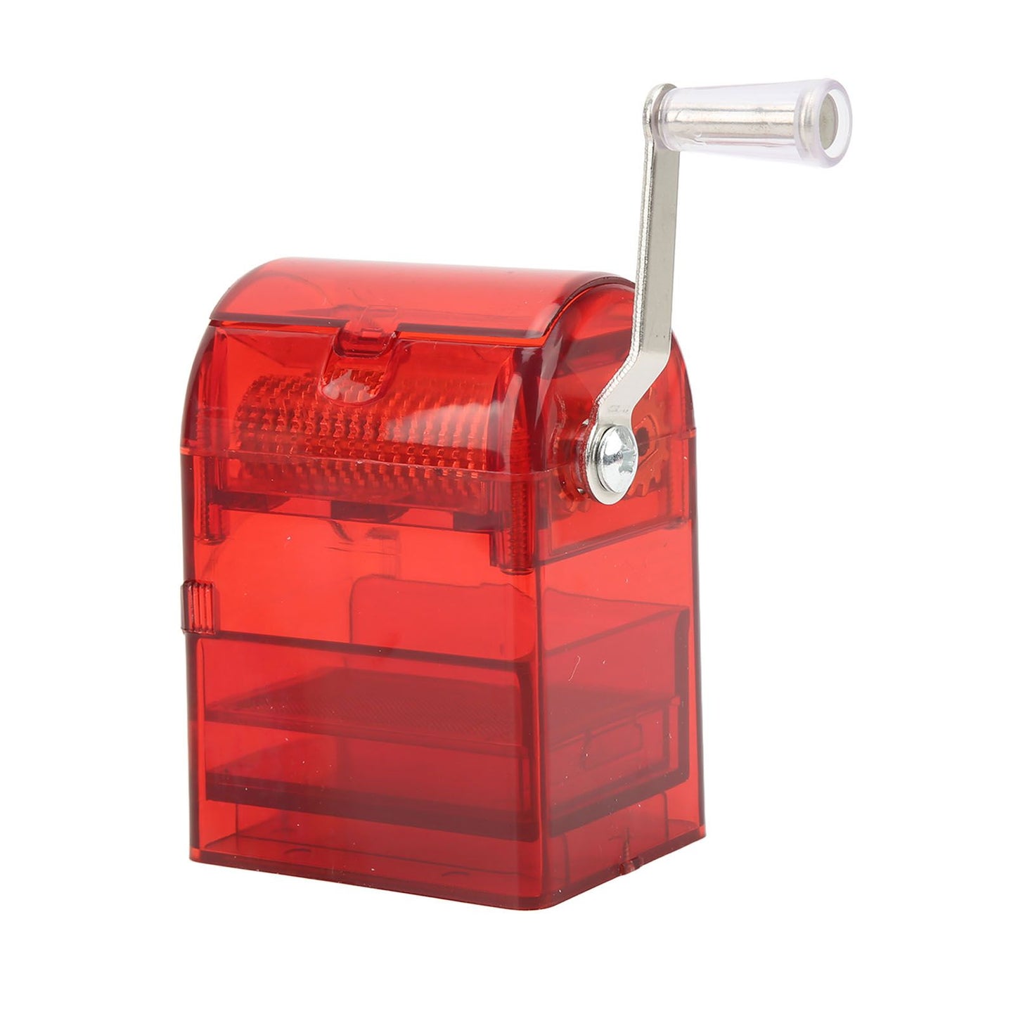 Hand Crank Pattern Smoking Crusher Plastic Cigarette Grinder Hand Operated Tobacco Mill Red V1294-YM0521-3117220271412