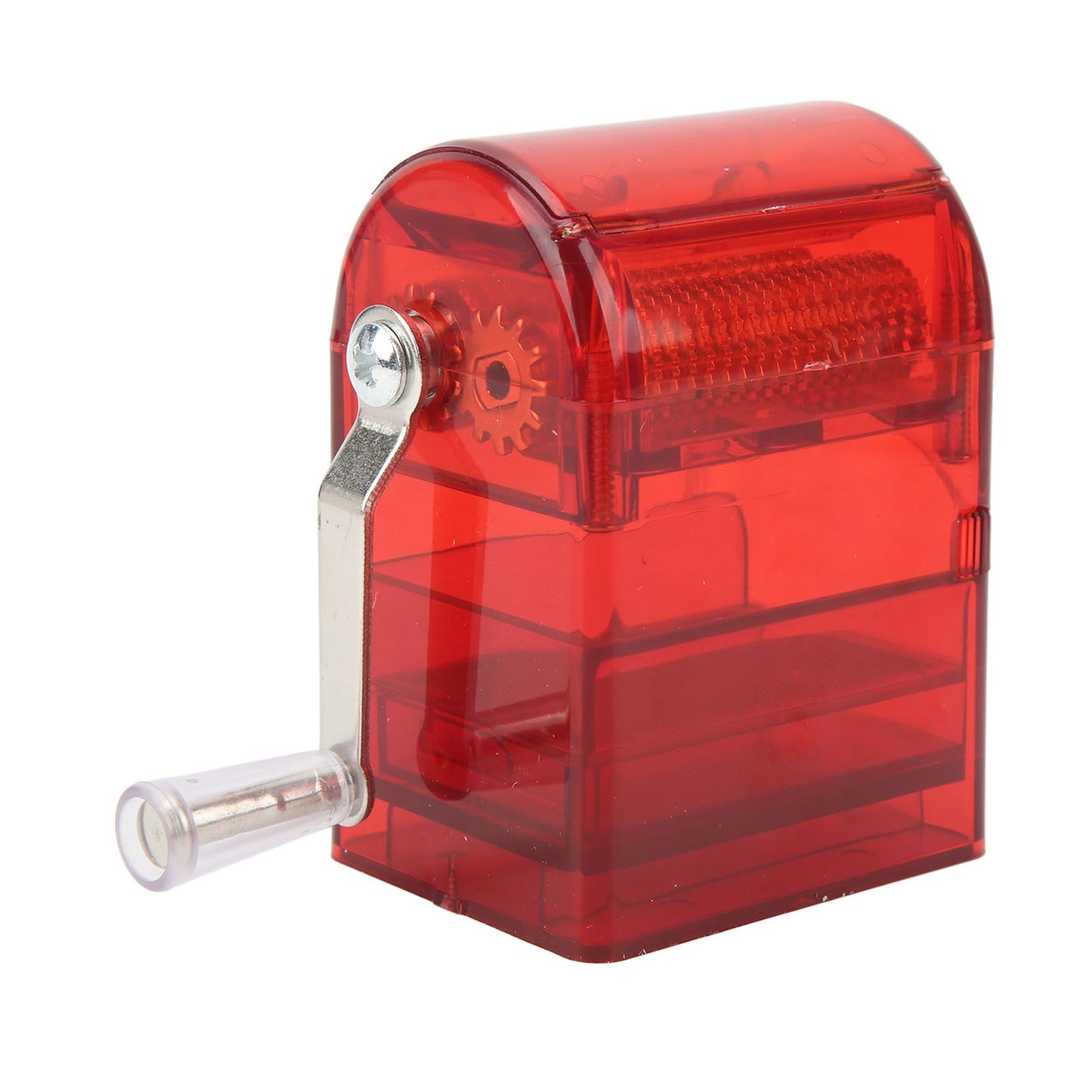 Hand Crank Pattern Smoking Crusher Plastic Cigarette Grinder Hand Operated Tobacco Mill Red V1294-YM0521-3117220271412