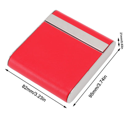 Aluminum Alloy Cigarette Case Box Hold 20pcs Flip for Men Women Smoking Accessories Red V1294-YM0521-3117220273014
