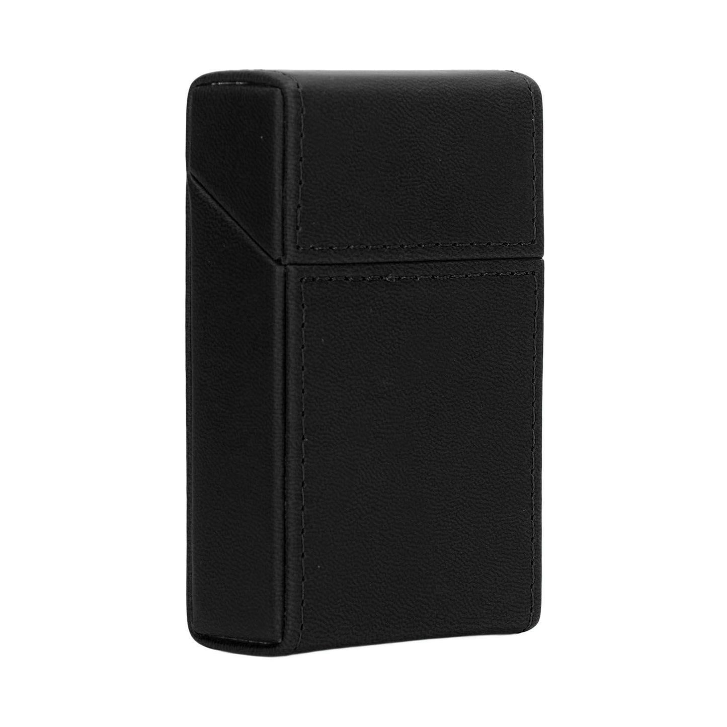 Cigarettes Box PU Leather Holder Cigarettes Box Case for 20PCS Cigarettes Travel Home Black V1294-YM0521-3117220274511