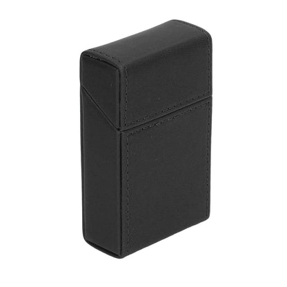 Cigarettes Box PU Leather Holder Cigarettes Box Case for 20PCS Cigarettes Travel Home Black V1294-YM0521-3117220274511