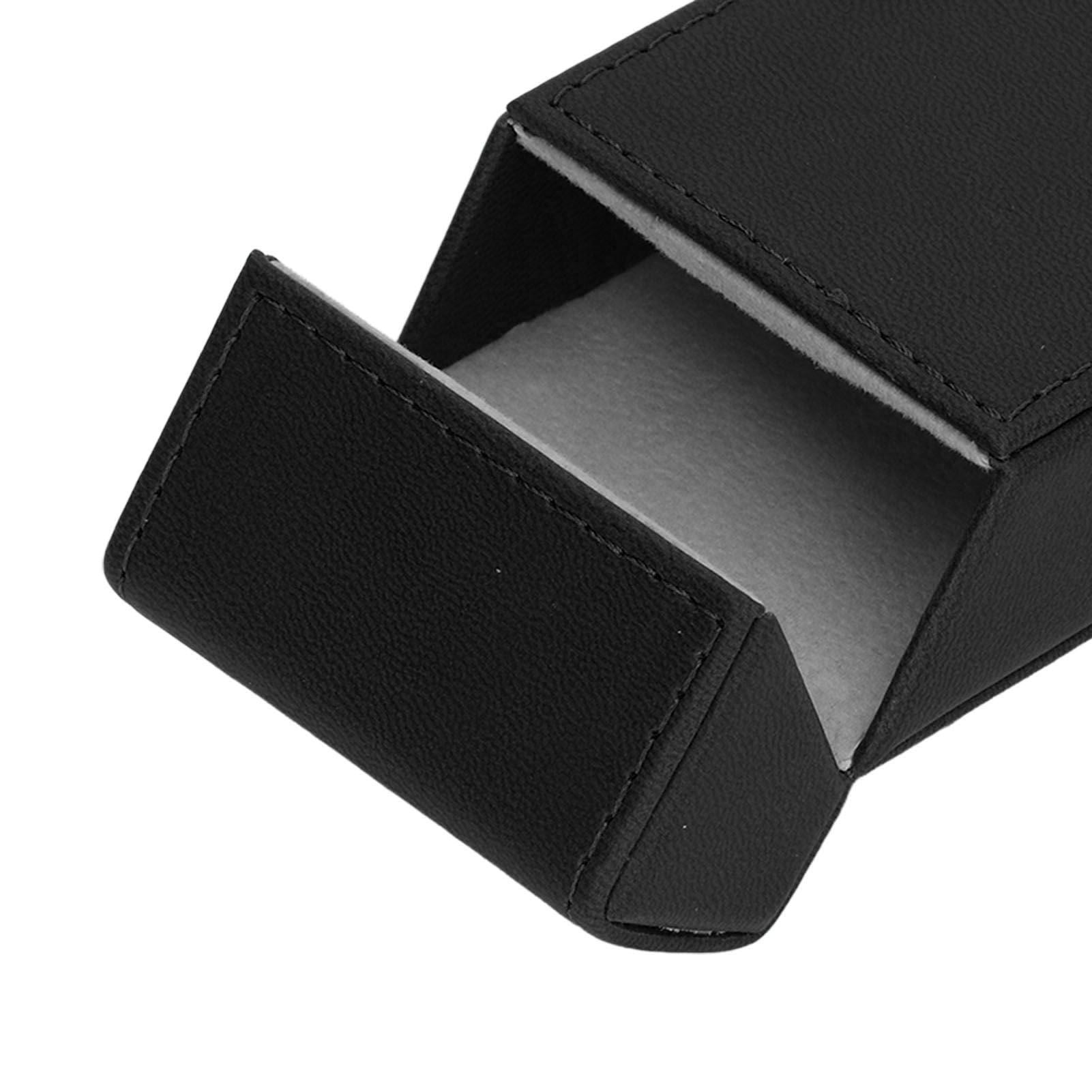 Cigarettes Box PU Leather Holder Cigarettes Box Case for 20PCS Cigarettes Travel Home Black V1294-YM0521-3117220274511