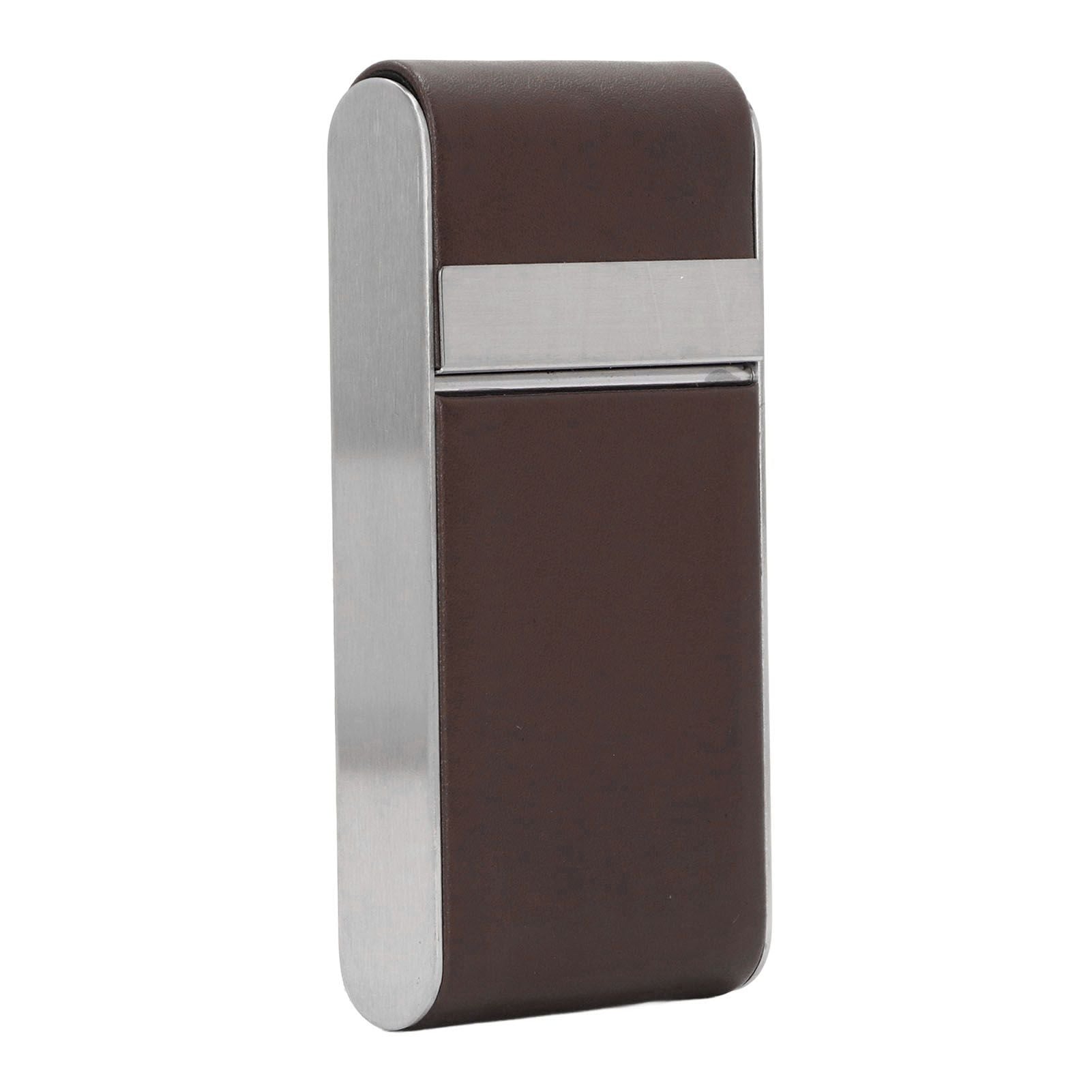 Cigarette Case Stainless Steel Cigarette Container Holder Men Women Portable Cigarette Box Coffee V1294-YM0521-3117220275211