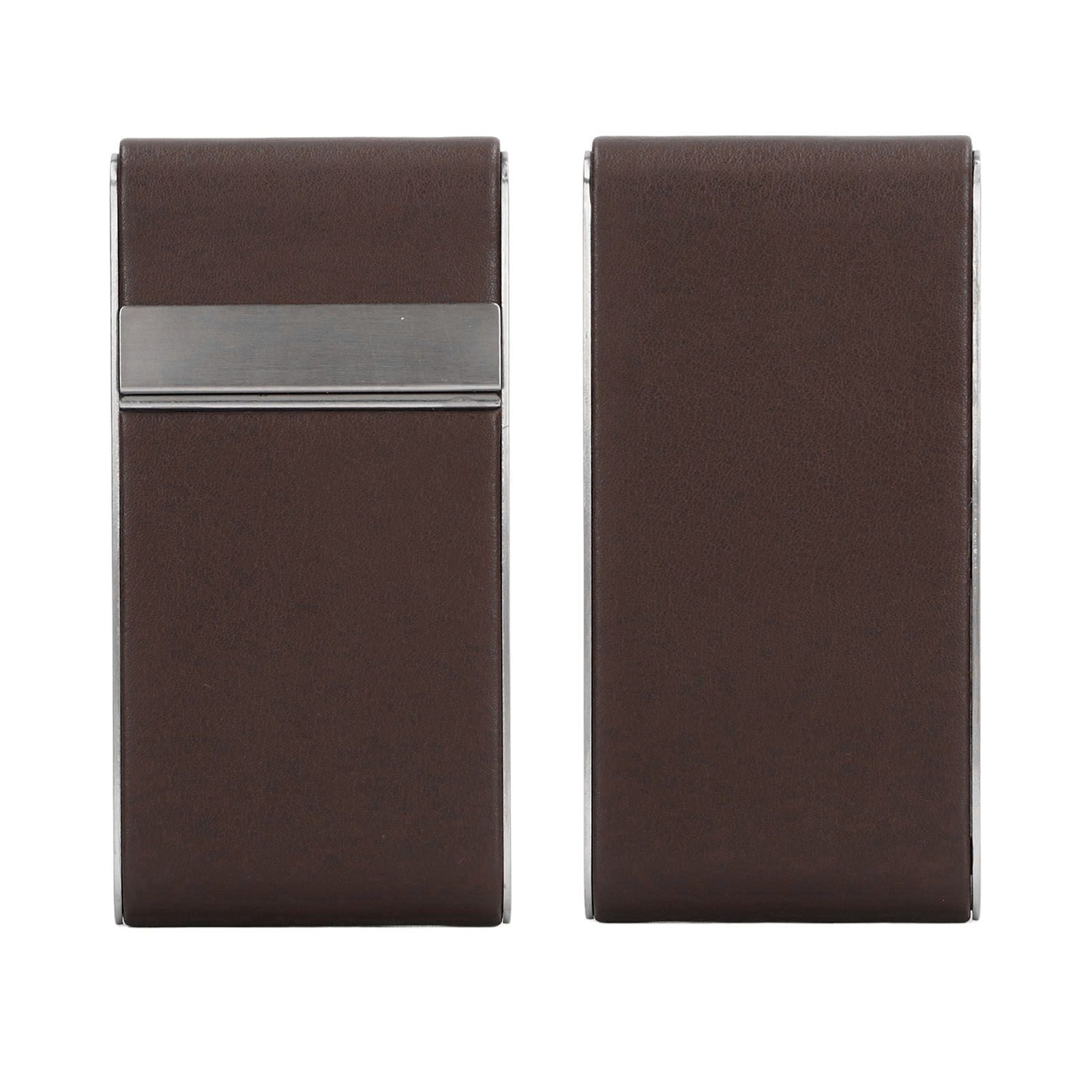 Cigarette Case Stainless Steel Cigarette Container Holder Men Women Portable Cigarette Box Coffee V1294-YM0521-3117220275211