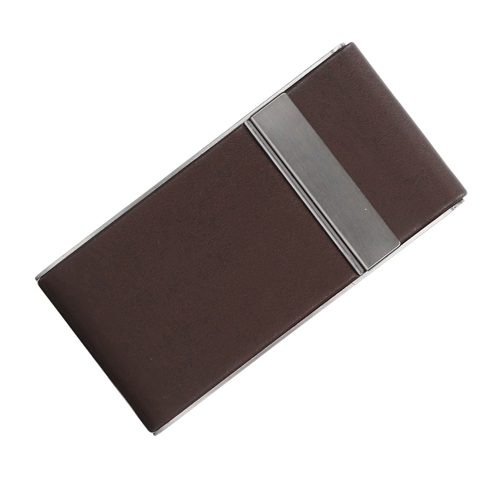 Cigarette Case Stainless Steel Cigarette Container Holder Men Women Portable Cigarette Box Coffee V1294-YM0521-3117220275211