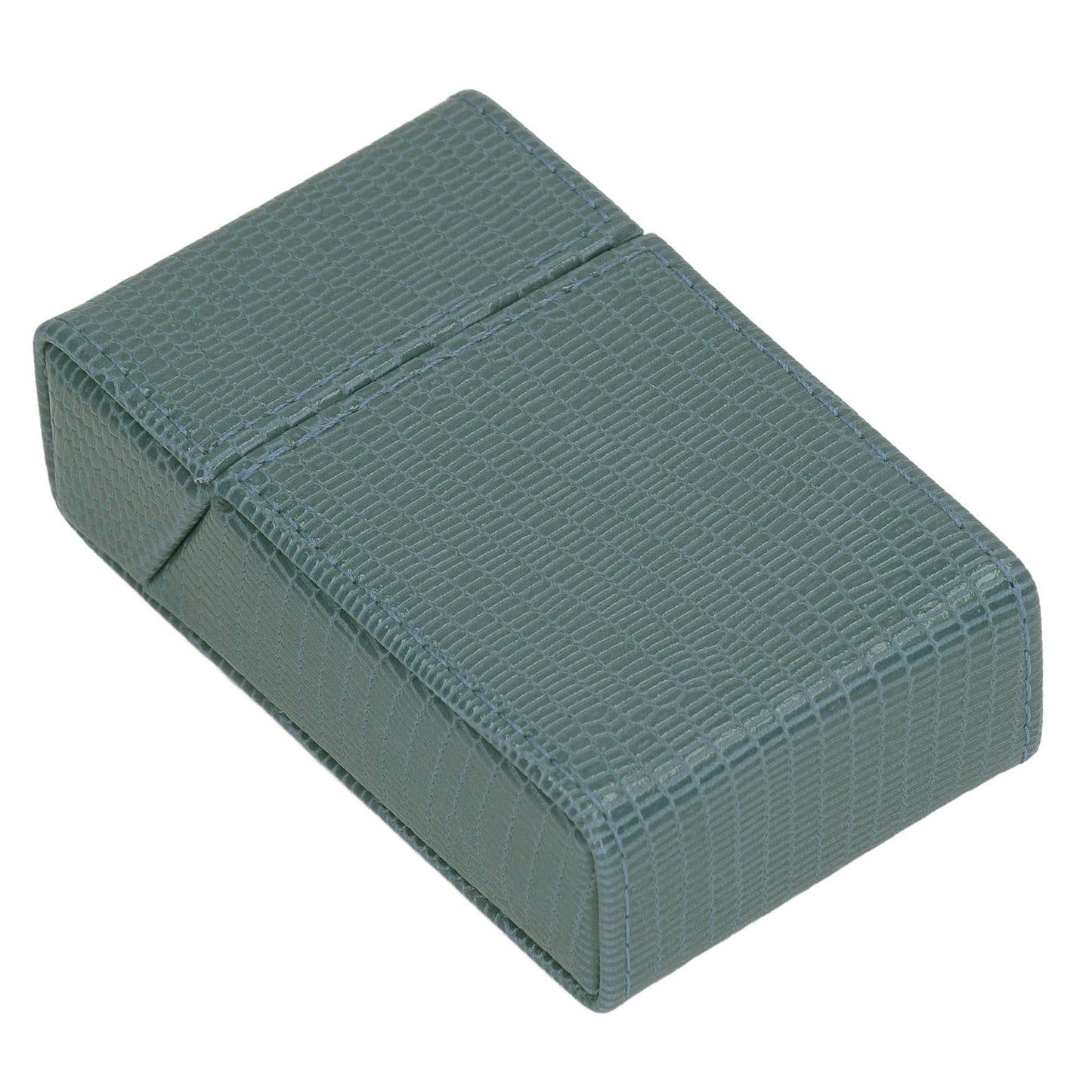 Cigarettes Box Holder Lizard Designed PU Leather Cigarettes Box Storage Case for Women Men Green V1294-YM0521-3117220275312