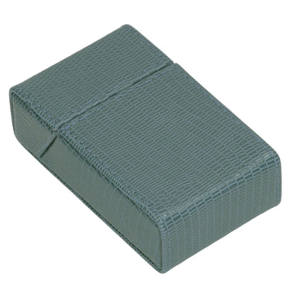 Cigarettes Box Holder Lizard Designed PU Leather Cigarettes Box Storage Case for Women Men Green V1294-YM0521-3117220275312