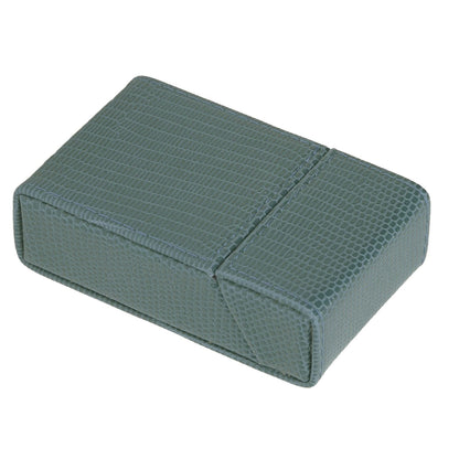 Cigarettes Box Holder Lizard Designed PU Leather Cigarettes Box Storage Case for Women Men Green V1294-YM0521-3117220275312
