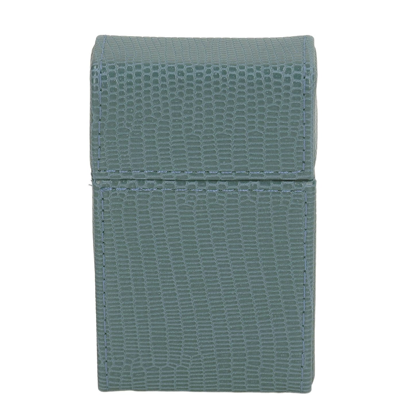 Cigarettes Box Holder Lizard Designed PU Leather Cigarettes Box Storage Case for Women Men Green V1294-YM0521-3117220275312
