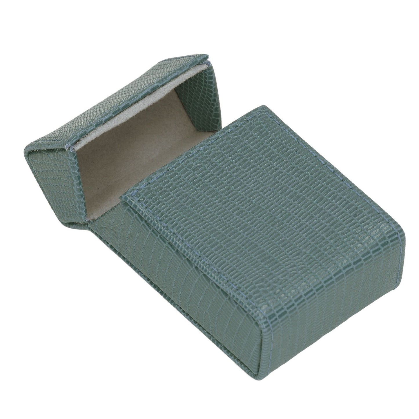 Cigarettes Box Holder Lizard Designed PU Leather Cigarettes Box Storage Case for Women Men Green V1294-YM0521-3117220275312