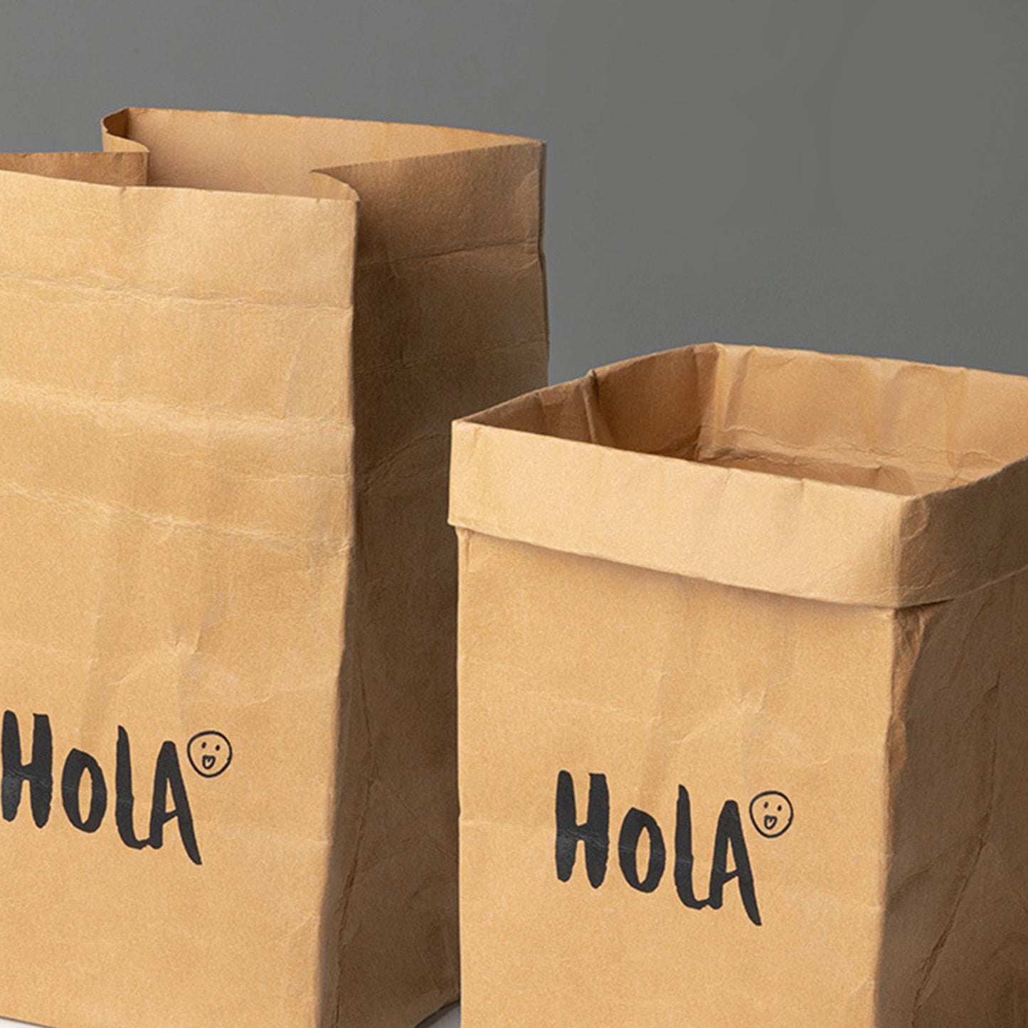 Paper Bag Water Washing Large Capacity Grocery Storage Kraft Paper Bag for Home Kitchen Extra Large Size HOLA V1294-YM0521-3117220277514