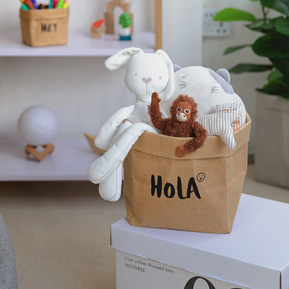 Paper Bag Water Washing Large Capacity Grocery Storage Kraft Paper Bag for Home Kitchen Extra Large Size HOLA V1294-YM0521-3117220277514