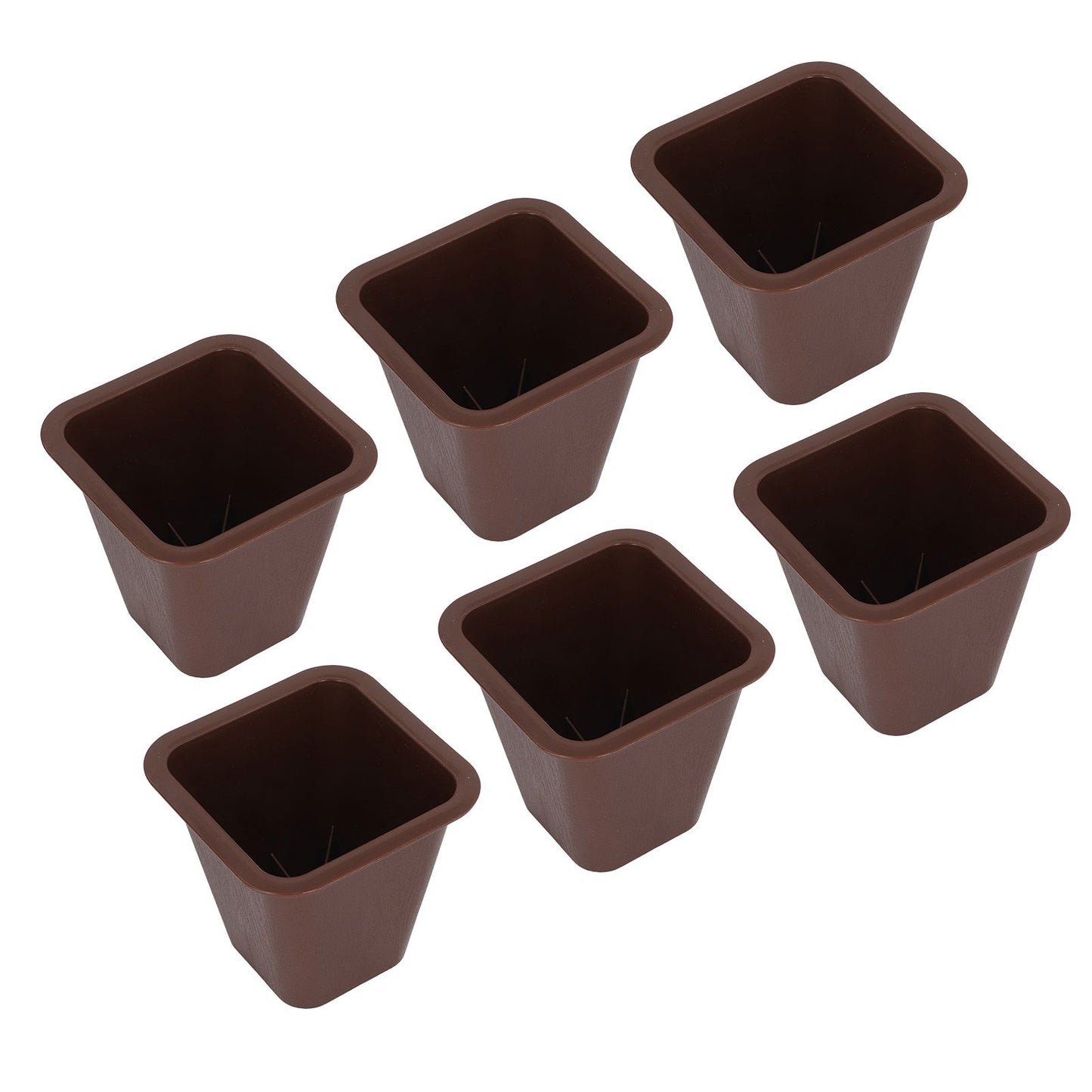6 Pcs Furniture Risers Plastic Antislip Bed Risers Wood Grain for Storage Desk Sofa Chair Washing Machine V1294-YM0521-3117220279611