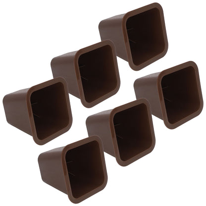 6 Pcs Furniture Risers Plastic Antislip Bed Risers Wood Grain for Storage Desk Sofa Chair Washing Machine V1294-YM0521-3117220279611