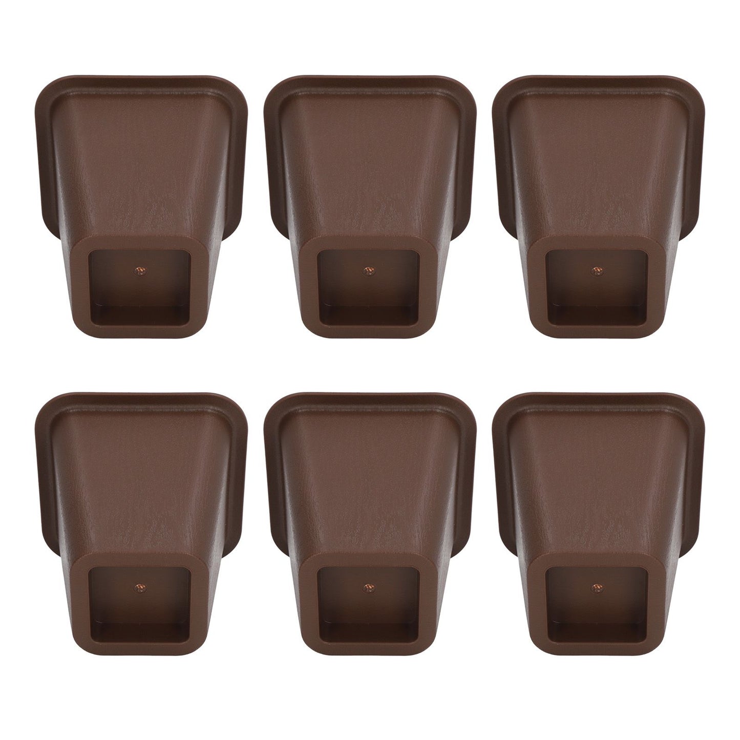6 Pcs Furniture Risers Plastic Antislip Bed Risers Wood Grain for Storage Desk Sofa Chair Washing Machine V1294-YM0521-3117220279611