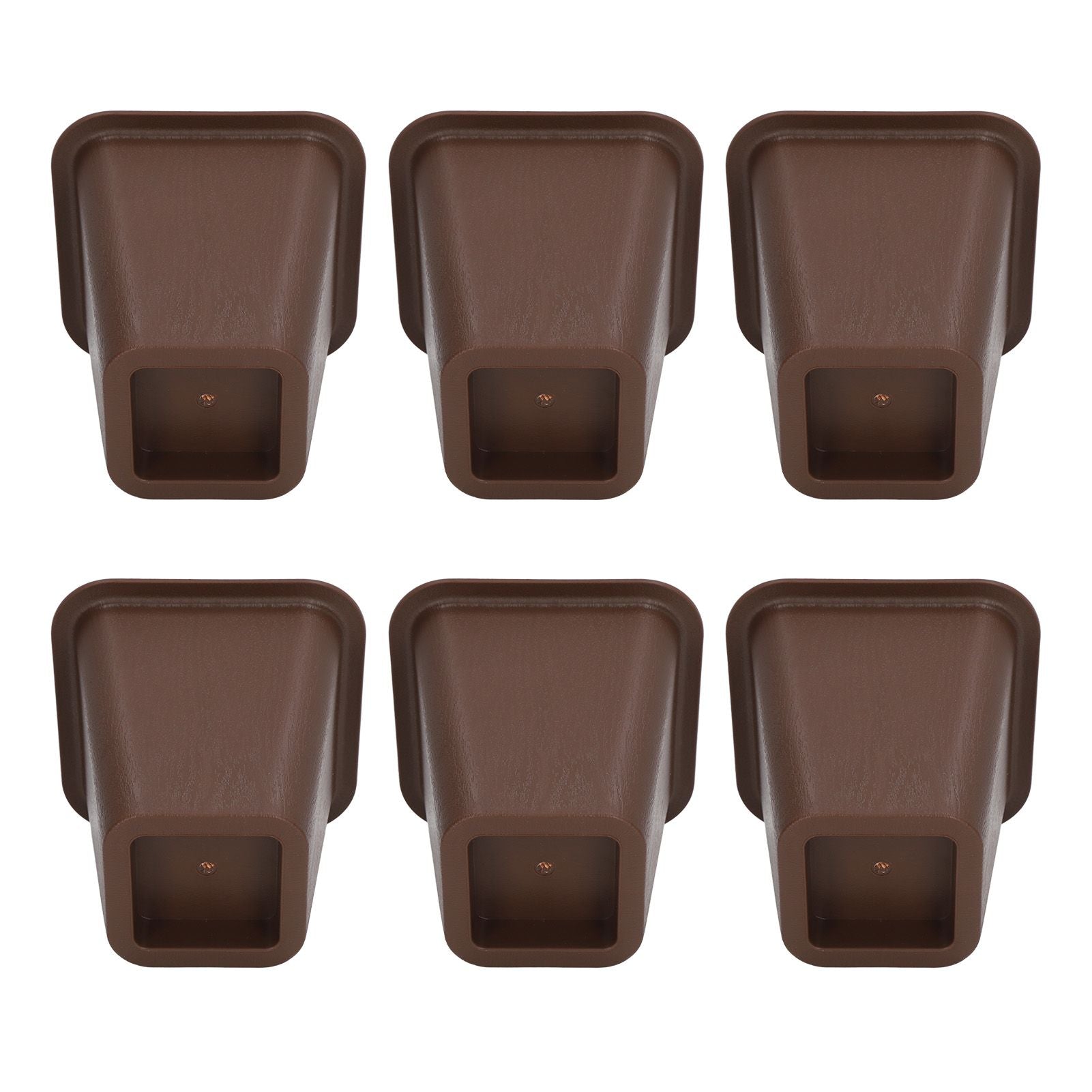 6 Pcs Furniture Risers Plastic Antislip Bed Risers Wood Grain for Storage Desk Sofa Chair Washing Machine V1294-YM0521-3117220279611
