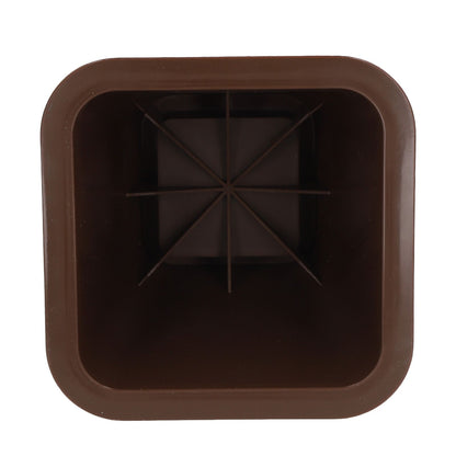 6 Pcs Furniture Risers Plastic Antislip Bed Risers Wood Grain for Storage Desk Sofa Chair Washing Machine V1294-YM0521-3117220279611