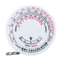 Round BMI Measuring Tape Automatic Retractable Waistline Tape Calculator Portable Health Tape Measures Tools V1294-YM0521-3117220281811
