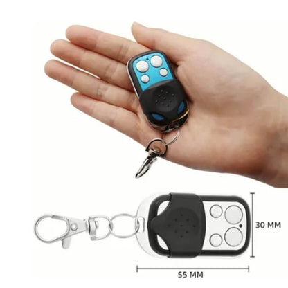 433MHz Wireless Remote Control Switch Cloning Key Fob Doorbells With Keychain for Home Garage Blue 27A 12V 4 V1294-YM0521-3117220283211