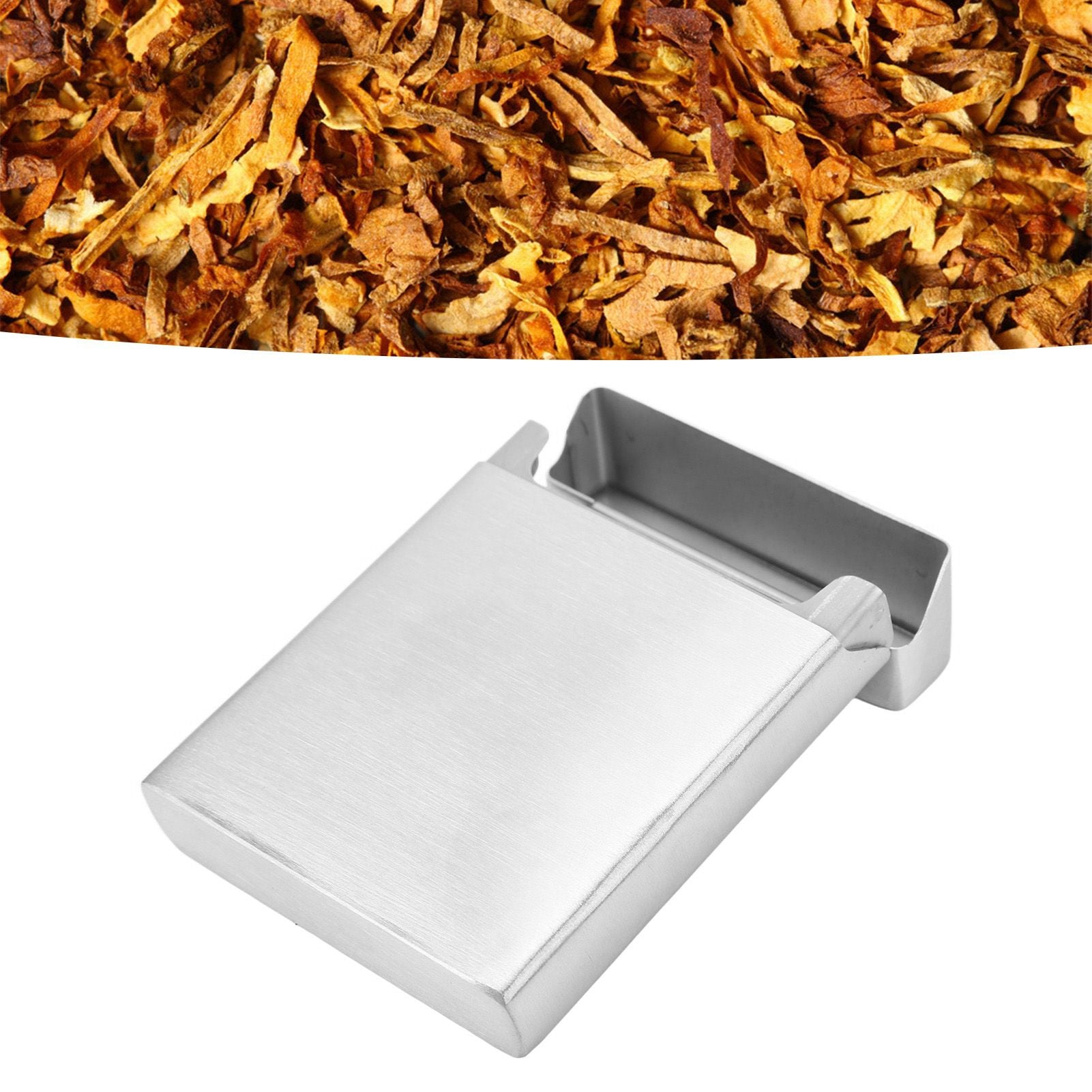 Cigarette Holder Case Stainless Steel Large Capacity Small Portable Cigarette Case for 20 Cigarettes V1294-YM0521-3117220284411