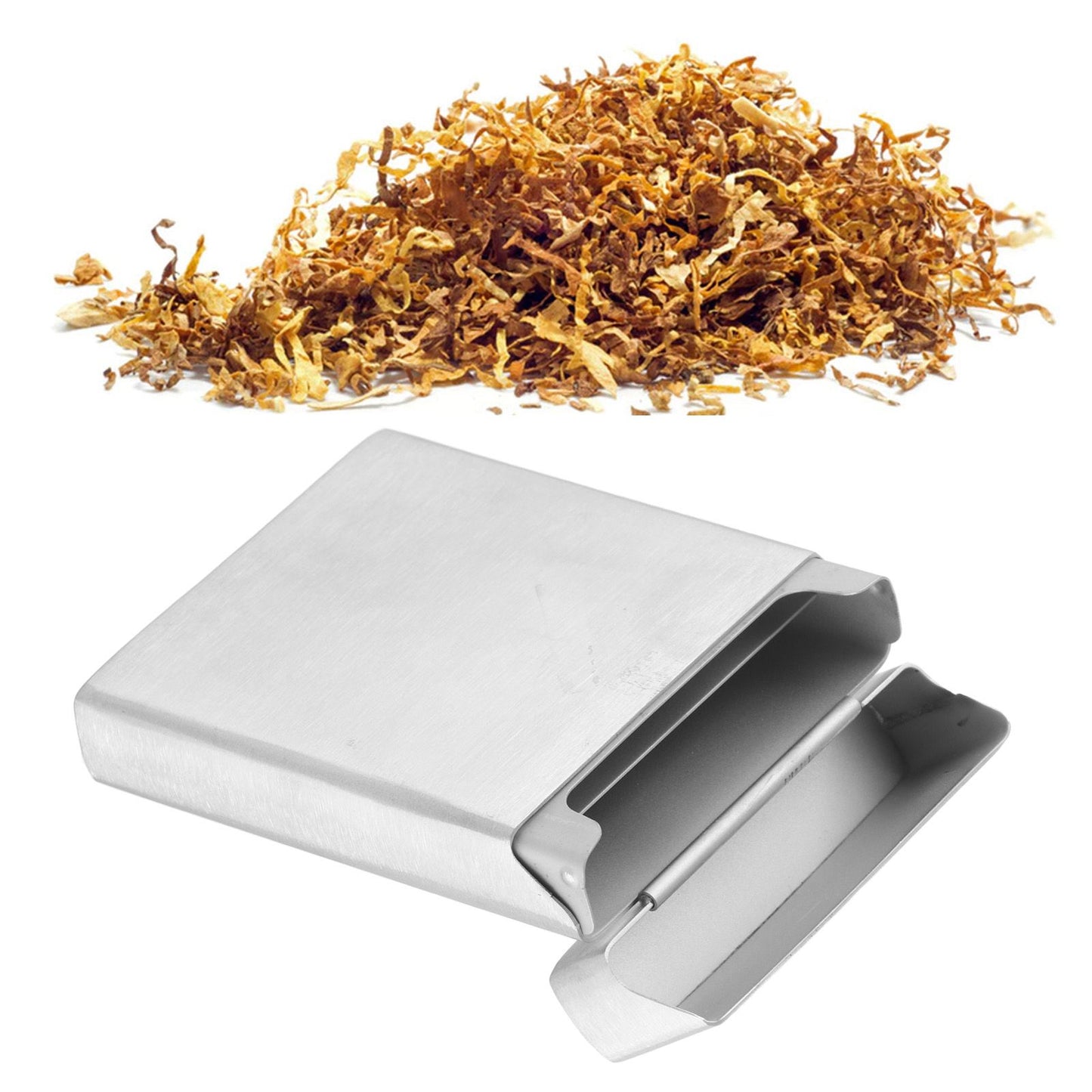 Cigarette Holder Case Stainless Steel Large Capacity Small Portable Cigarette Case for 20 Cigarettes V1294-YM0521-3117220284411