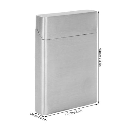 Cigarette Holder Case Stainless Steel Large Capacity Small Portable Cigarette Case for 20 Cigarettes V1294-YM0521-3117220284411