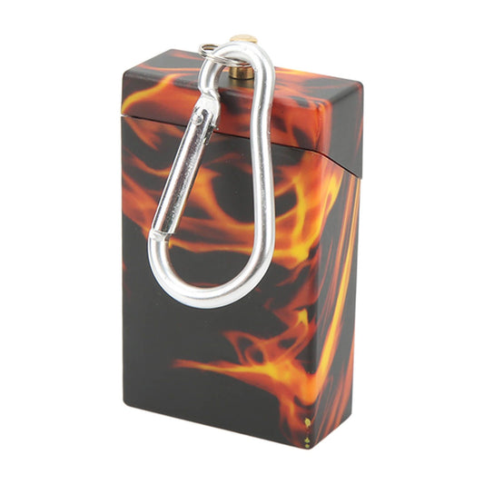 Pocket Ashtray Mini Portable Stainless Steel with Mountaineering Buckle Cigarette Ash Holder for Outdoor V1294-YM0521-3117220285011
