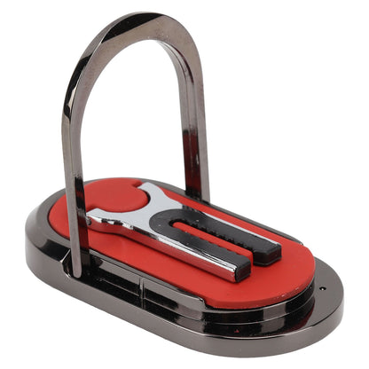 Mobile Phone Holder Stand Cigarette Lighter Rechargeable with Charging Cable Phone Ring Holder Red V1294-YM0521-3117220285312