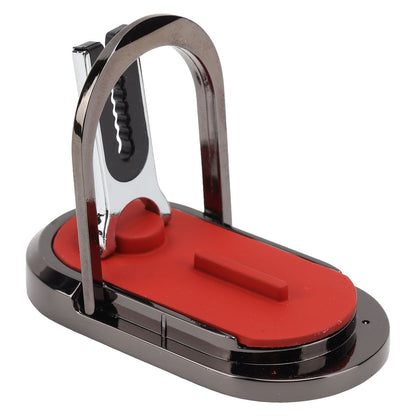Mobile Phone Holder Stand Cigarette Lighter Rechargeable with Charging Cable Phone Ring Holder Red V1294-YM0521-3117220285312